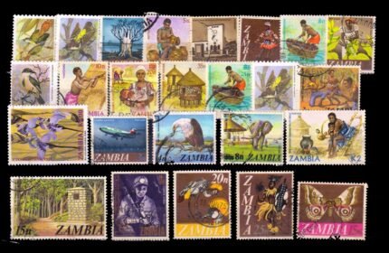 ZAMBIA - 25 Different, Small and Large, Mint and Used Stamps
