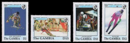 GAMBIA 1992-Winter Olympic Games, Set of 4, MNH-S.G.1357-62-Cat £ 10