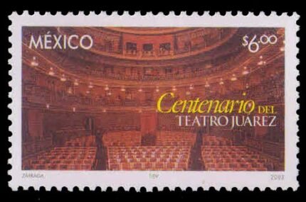 MEXICO 2003-Cent. of Juarez Theatre, Auditorium, 1 Value, MNH, S.G. 2814, Cat £ 3.75