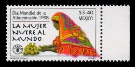 MEXICO 1998 - World Food Day. Woman & Potatos . 1 Value, MNH S.G. 2550. Cat £ 2.40