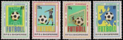 ALBANIA 1984-European Football Championship Finals, Set of 4, Mint G/W, S.G. 2231-34-Cat £ 10-