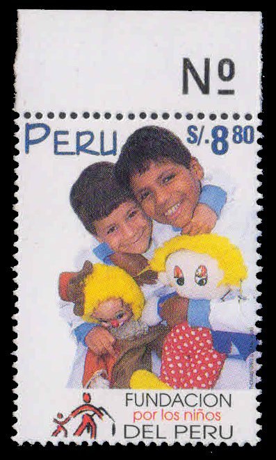 PERU 1998-Children with Toys, Peruvian Children Foundation, 1 Value, MNH, S.G. 1958-Cat £ 24
