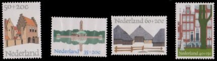 NETHERLANDS 1975-Cultural Health and Social Welfare-National Monument year, Preserved Monuments, Set of 4, MNH, S.G. 1209-1212-Cat £ 6