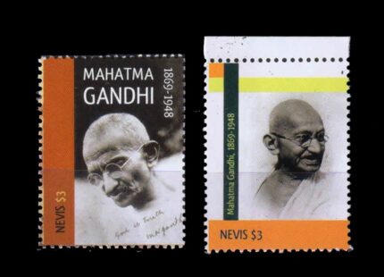 NEVIS 2011 - Mahatma Gandhi, INDIPEX-2011, Set of 2 Stamps, MNH, S.G. 2230-2231