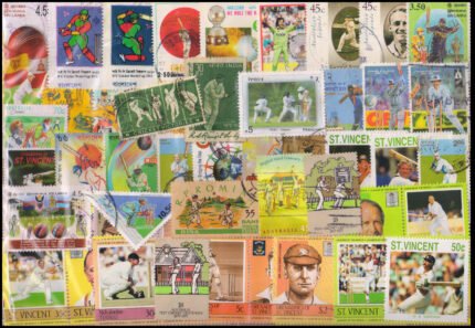 CRICKET ON STAMPS - 145 Different, Mint and Used Stamps