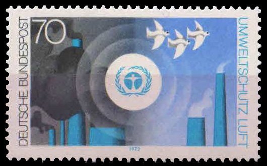 GERMANY 1973, Protection of the Environment & Air, Birds, 1 Value, MNH, S.G. 1669-Cat £ 2.40