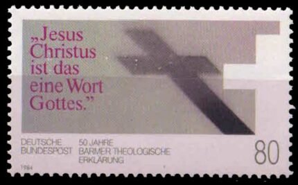 GERMANY WEST 1984-Cross & Shadow, Church, 1 Value, MNH, S.G. 2064-Cat £ 2.20