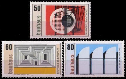 GERMANY WEST 1983 - Bauhaus Art, Light Space Modulator, Sanctuary and Skylights, Set of 3, MNH, S.G. 2014-16, Cat. £ 5.20