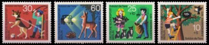 BERLIN 1972, Animal Protection, Child Welfare, Set of 4, MNH, S.G. B414-17-Cat £ 4