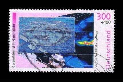 GERMANY 1999 - Outer Space, Gamma Ray Image of Sky, Hologram, 1 Value Used Stamp, S.G. 2930, Cat. £ 6.50