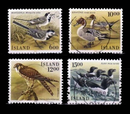 ICELAND 1986 - Birds, Set of 4 Stamps, Used, S.G. 673-676
