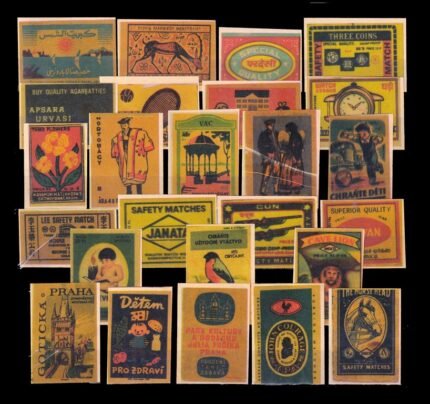 Old Matchbox Labels - 25 Different