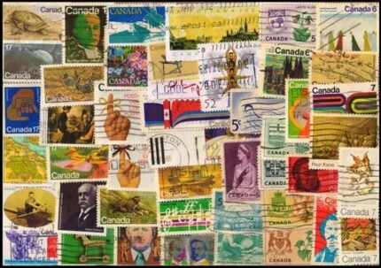 CANADA - 660 All Different, Large & Small Stamps