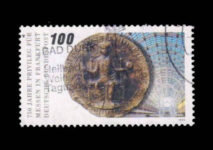 GERMANY 1990 - Fredick II Seal, Fair Privileges to Frankfurt, 1 Value used Stamp, S.G. 2301