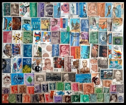INDIA - 500 Different, Small and Large Stamps