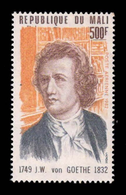 MALI 1982 - 150th Death Anniversary of Goethe (Poet), 1 Value Stamp, MNH, S.G. 950