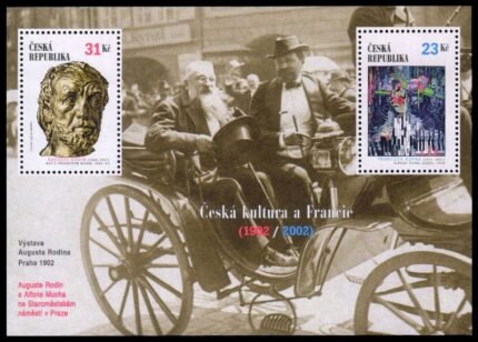 CZECH REPUBLIC 2002 - Art, Paintings, Piarro Man with Broken Nose, Miniature Sheet, MNH, S.G. MS 324, Cat. £ 12