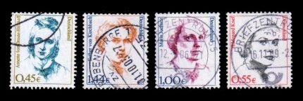 GERMANY 2002 - Famous German Women, Writer, Actress, Politician, Set of 4 Used Stamps, S.G. 3190-3193, Cat. £ 10