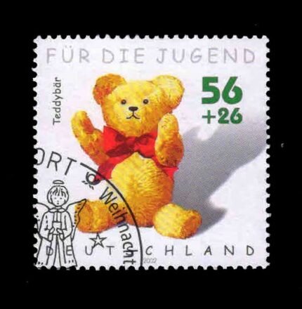 GERMANY 2002 - Teddy Bear, Toy, Youth Welfare, 1 Value Stamp, Used, S.G. 3121