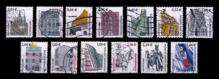 GERMANY 2002 - Tourist Sight, Statue, Opera House, Museum, Set of 13 Used Stamps, S.G. 3150-3162, Cat. £ 50