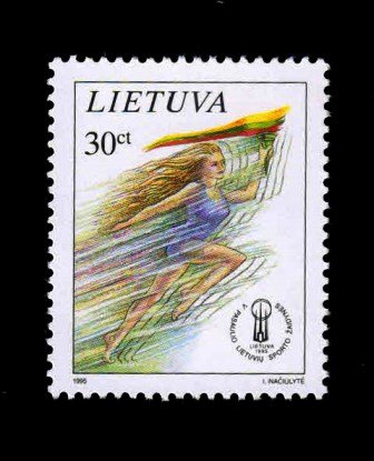 LITHUANIA 1995 - 5th World Lithuanian Games, 1 Value Stamp, MNH, S.G. 591