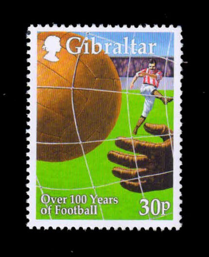 GIBRALTAR 2000 - Football, 1 Value Stamp, MNH, S.G. 894