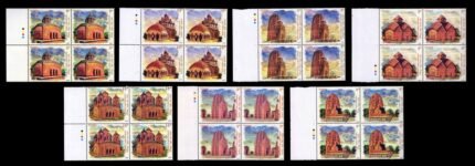 INDIA 2020 - Terracotta Temple of India, Set of 7 Blocks with Traffic Light, MNH