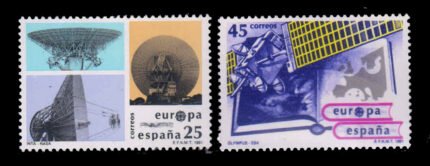 SPAIN 1991 - EUROPA, Europe in Space, Set of 2 Stamps, MNH, S.G. 3105-3106