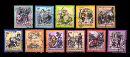 AUSTRIA 1997 - Myths and Legends, Set of 11 Used Stamps, S.G. 2454-2464, Cat. £ 33