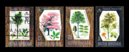 BRITISH HONDURAS 1969 - Indigenous Hardwoods, Set of 4 Stamps, Used, S.G. 272-275