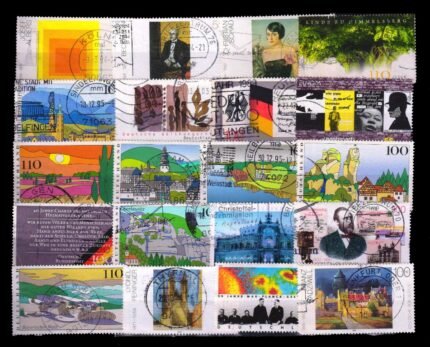 GERMANY WEST - 20 Different, Used Thematic, Big Size Stamps