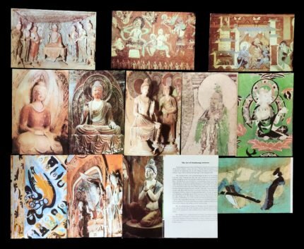 INDIA - 12 Different Picture Postcards on Buddhism, The Art of Dunhuang Grottoes is Buddhist art, The Thames have been taken form the life of the Buddha and the Jataka Stories