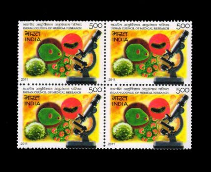 INDIA 2011 - Indian Council of Medical Research, Block of 4 Stamps, MNH