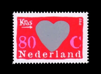 NETHERLANDS 1997 - Greetings Stamp, Heart, 1 Value Stamp, MNH, S.G. 1830