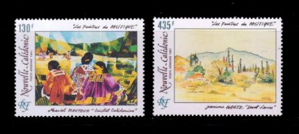 NEW CALEDONIA 1991 - Pacific Painters, Caledonian Cricket and Saint Louis, Set of 2 Stamps, MNH, S.G. 933-934, Cat. £ 20.00