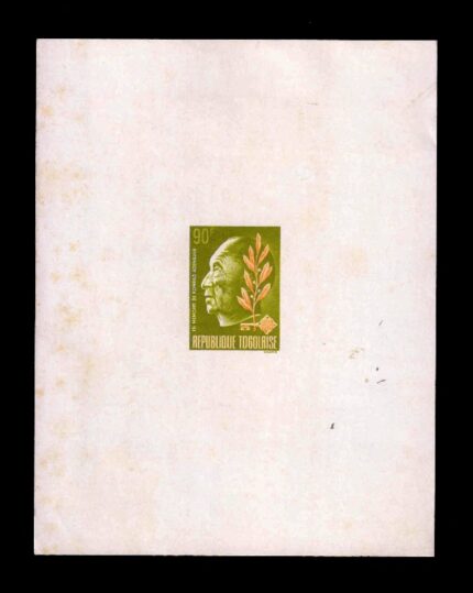 TOGO 1968 - Adenauer and Europa, Key, German Statesman, 1 Value Delux Card, MNH, S.G. 595