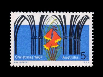 AUSTRALIA 1967 - Christians Bells and Gothic Arches, 1 Value Stamp, MNH, S.G. 415