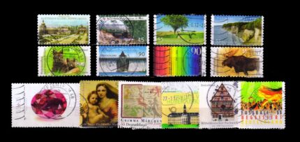 GERMAN WEST 2012 – 14 Different, Commemoratives Used Stamps