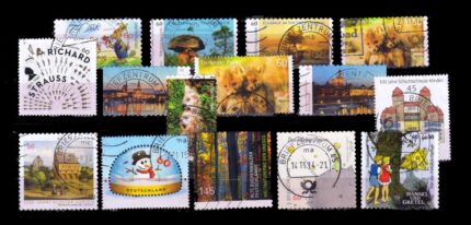 GERMAN WEST 2014 – 15 Different, Commemoratives Used Stamps