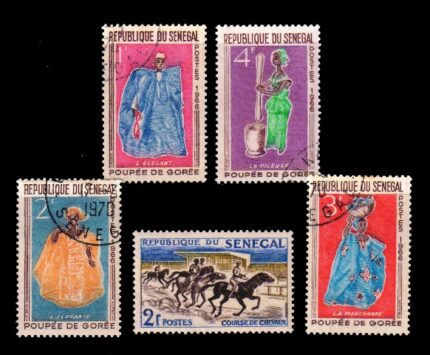 SENEGAL - 5 Different Large Stamps