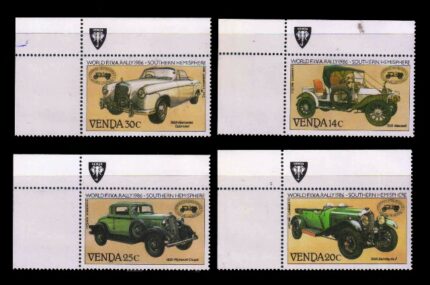 VENDA 1986 - Veteran Car Rally, Set of 4 Stamps, MNH, S.G. 147-150