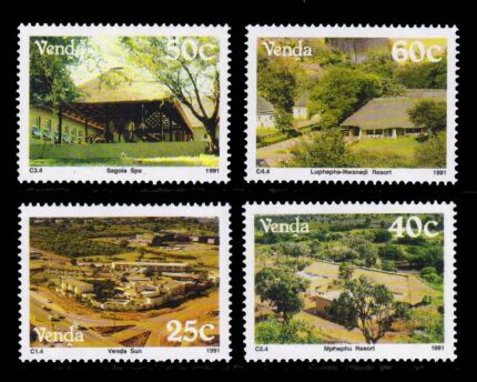 VENDA 1991 - Tourism, Hotel, Ressort, Spa, Set of 4 Stamps, MNH, S.G. 223-226