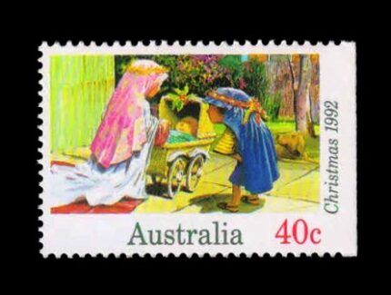 AUSTRALIA 1992 - Children Nativity Play, Christmas, 1 Value Stamp, MNH, S.G. 1383