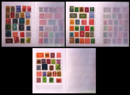 GERMANY Old Stamps - 125 Different, Mint and Used Stamps Arranges in Stamp Book