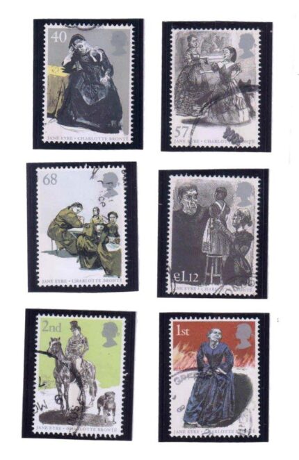 GREAT BRITAIN 2005 - Charlotte Bronte, Death Anniversary, Set of 6 Stamps, Used, S.G. 2518-2523