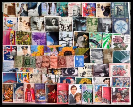 GREAT BRITAIN – 1230 Different Small and Large Stamps