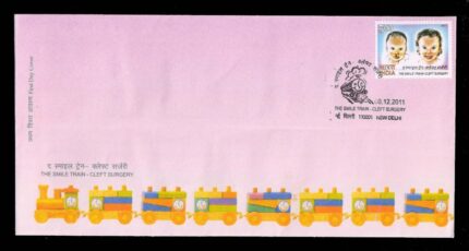 INDIA 6-12-2011, the Smile Train — Cleft Surgery, 1 Value on First Day Cover