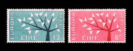 IRELAND 1962 - EUROPA Tree, Set of 2 Stamps, MNH, S.G. 191-192