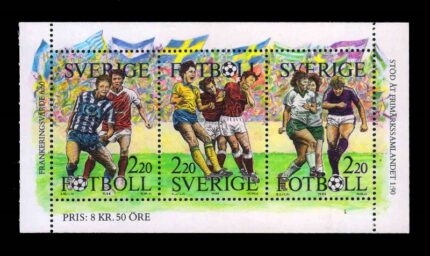SWEDEN 1988 - Swedish Football, Players, Women Players, Set of 3 Stamps, MNH, S.G. 1414-1416, Cat. £ 6.6