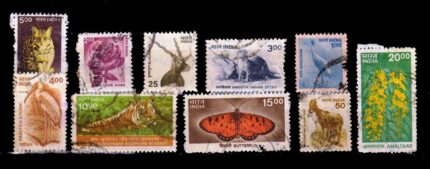 INDIA DEFINITIVE - 9th Series, Flora and Fauna, Set of 10, Used Stamps